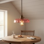 Oryndar Antique Cut Glass Bowl Pendant Light