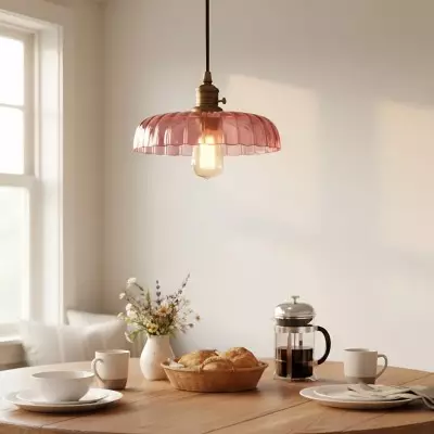 Oryndar Antique Cut Glass Bowl Pendant Light