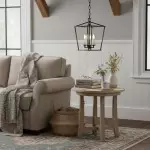 Aria Farmhouse Wrought Iron Lantern Chandelier Light