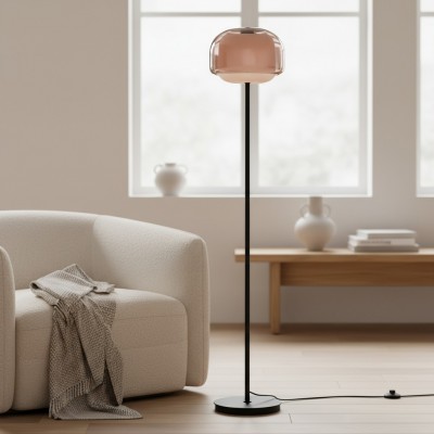 Eulalie Nordic Artistic Round Glass Floor Lamp