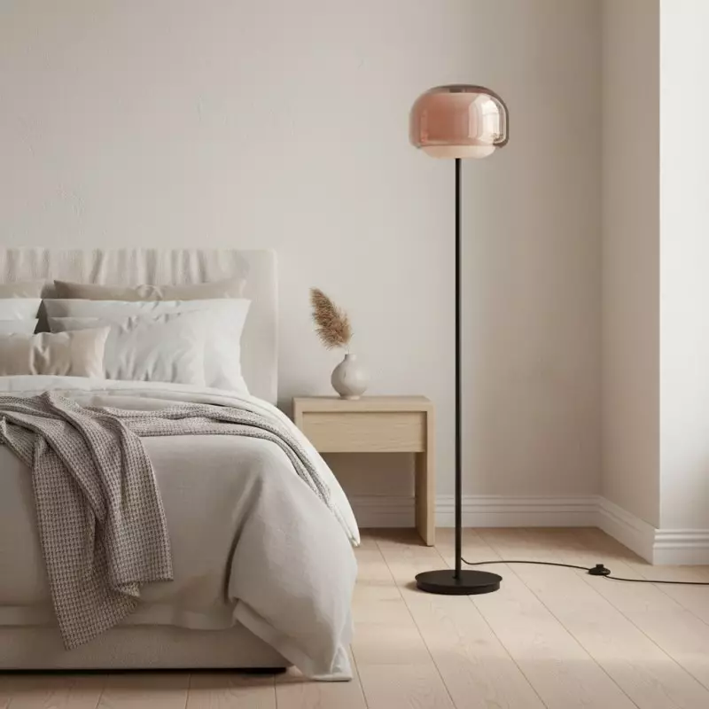 Eulalie Nordic Artistic Round Glass Floor Lamp