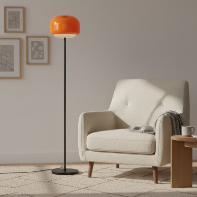 Eulalie Nordic Artistic Round Glass Floor Lamp