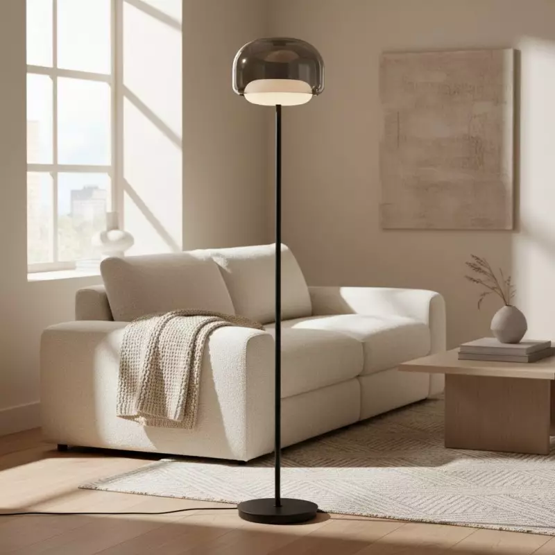 Eulalie Nordic Artistic Round Glass Floor Lamp