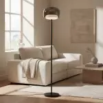 Eulalie Nordic Artistic Round Glass Floor Lamp