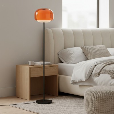 Eulalie Nordic Artistic Round Glass Floor Lamp