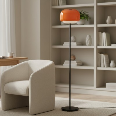 Eulalie Nordic Artistic Round Glass Floor Lamp