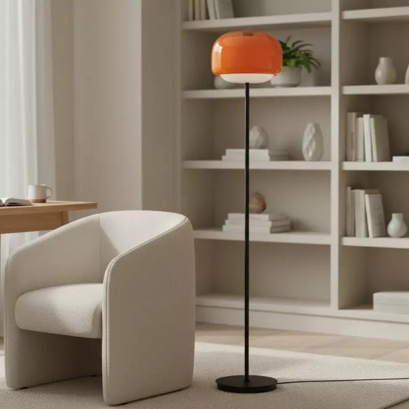 Eulalie Nordic Artistic Round Glass Floor Lamp