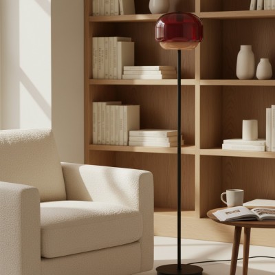 Eulalie Nordic Artistic Round Glass Floor Lamp