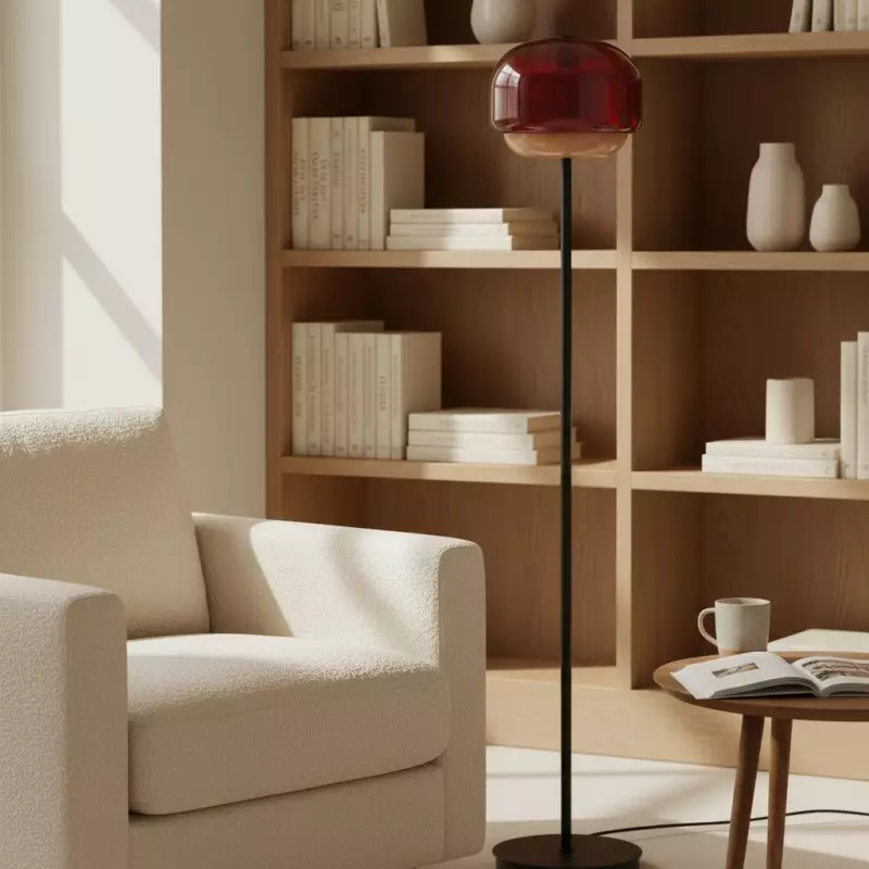 Eulalie Nordic Artistic Round Glass Floor Lamp