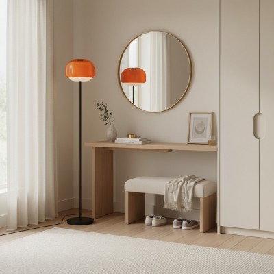 Eulalie Nordic Artistic Round Glass Floor Lamp