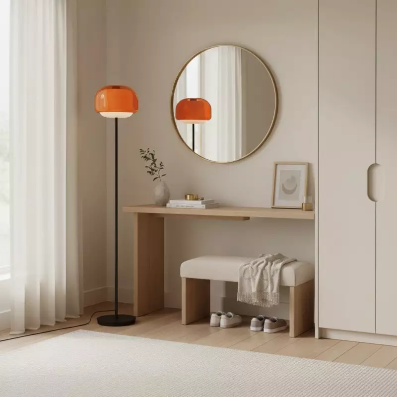 Eulalie Nordic Artistic Round Glass Floor Lamp