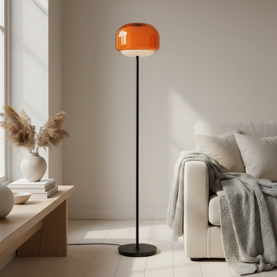 Eulalie Nordic Artistic Round Glass Floor Lamp