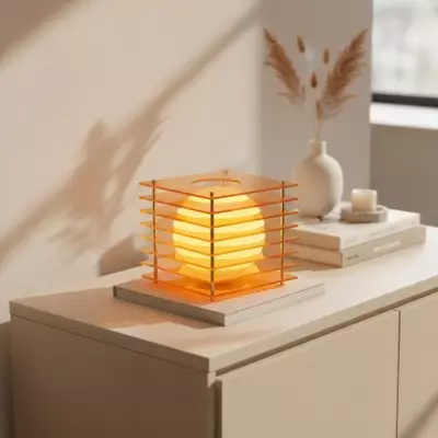 Astralys Wabi-Sabi Acrylic Thousand Layer Moon LED Lamp