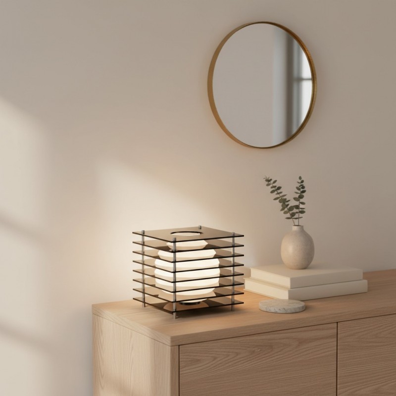 Astralys Wabi-Sabi Acrylic Thousand Layer Moon LED Lamp