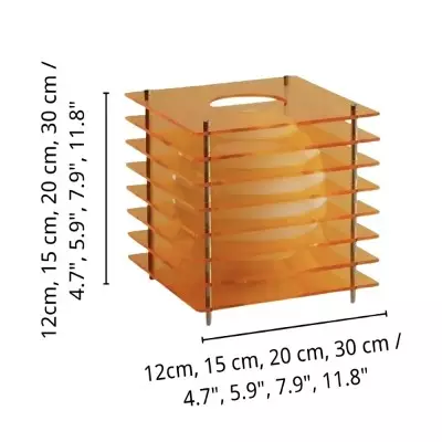 Astralys Wabi-Sabi Acrylic Thousand Layer Moon LED Lamp