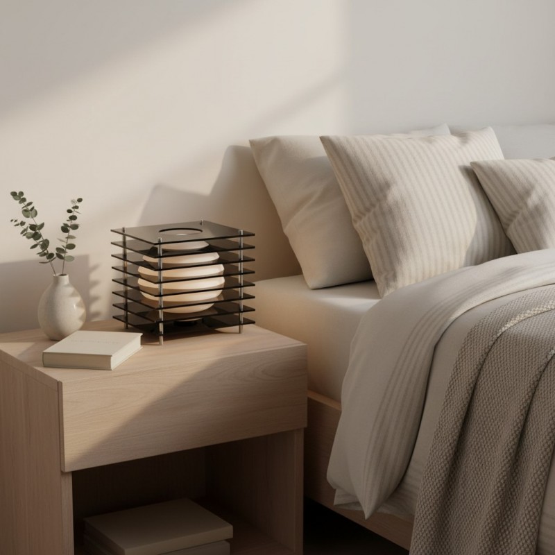 Astralys Wabi-Sabi Acrylic Thousand Layer Moon LED Lamp