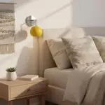 Vespera Vintage Brass Round Wall Sconce