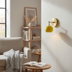 Vespera Vintage Brass Round Wall Sconce