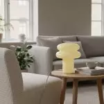 Nymeros Scandinavian Glass Mushroom Table Lamp
