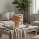 Nymeros Scandinavian Glass Mushroom Table Lamp