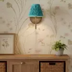 Orphelyx French Brass Fabric Shade Sconce Light