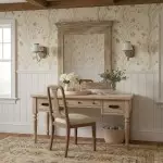 Orphelyx French Brass Fabric Shade Sconce Light