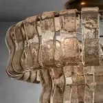 Giha Modern Double-Layer Curved Glass Chandelier