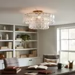 Giha Modern Double-Layer Curved Glass Chandelier