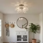 Giha Modern Double-Layer Curved Glass Chandelier