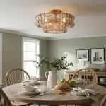 Giha Modern Double-Layer Curved Glass Chandelier