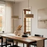 Veloria Scandinavian Travertine Round Pendant Light