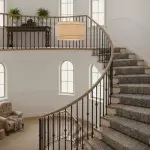 Virelai Modern Linen Double Drum Pendant Light