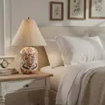 Thalira Vintage Ceramic Linen Table Lamp