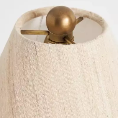 Thalira Vintage Ceramic Linen Table Lamp