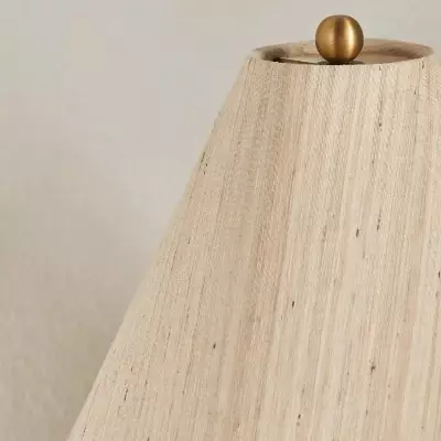 Thalira Vintage Ceramic Linen Table Lamp