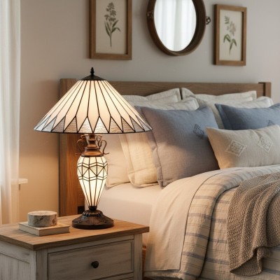 Eirwyn Tiffany Glass Table Lamp