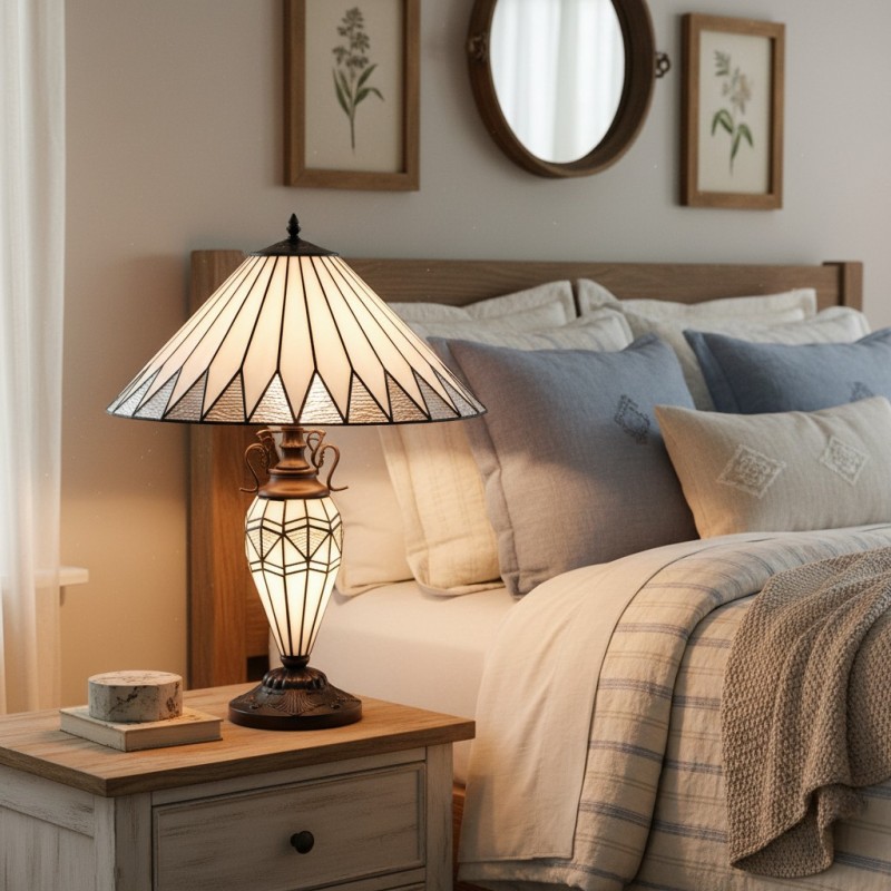 Eirwyn Tiffany Glass Table Lamp