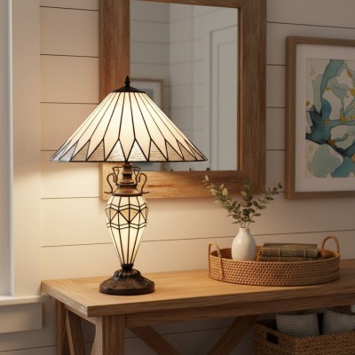 Eirwyn Tiffany Glass Table Lamp