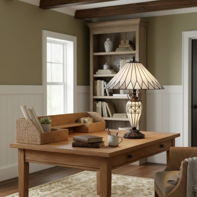 Eirwyn Tiffany Glass Table Lamp