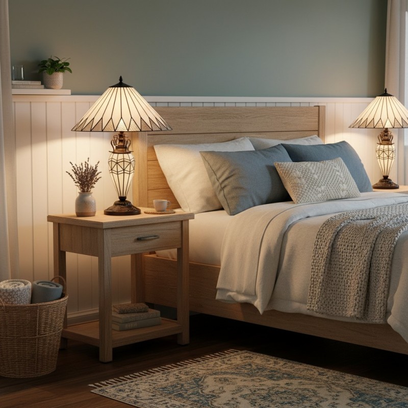 Eirwyn Tiffany Glass Table Lamp