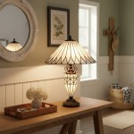 Eirwyn Tiffany Glass Table Lamp