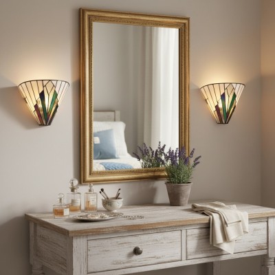 Eirwyn Tiffany Stained Glass Wall Sconce