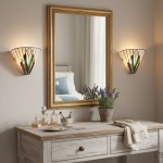 Eirwyn Tiffany Stained Glass Wall Sconce