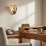 Eirwyn Tiffany Stained Glass Wall Sconce