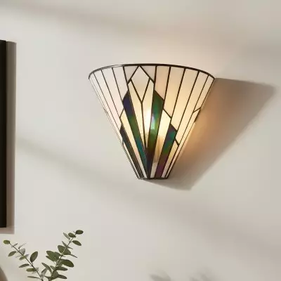 Eirwyn Tiffany Stained Glass Wall Sconce