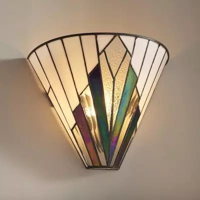 Eirwyn Tiffany Stained Glass Wall Sconce