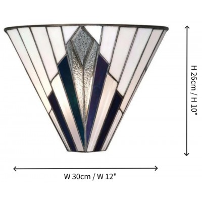 Eirwyn Tiffany Stained Glass Wall Sconce