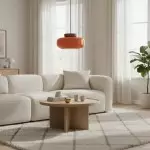 Smith Modern Nordic Bauhaus Macarons Bowl Shade Ceramic Pendant Light