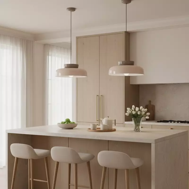 Smith Modern Nordic Bauhaus Macarons Bowl Shade Ceramic Pendant Light