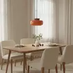 Smith Modern Nordic Bauhaus Macarons Bowl Shade Ceramic Pendant Light